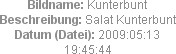 Bildname: Kunterbunt
Beschreibung: Salat Kunterbunt
Datum (Datei): 2009:05:13 19:45:44